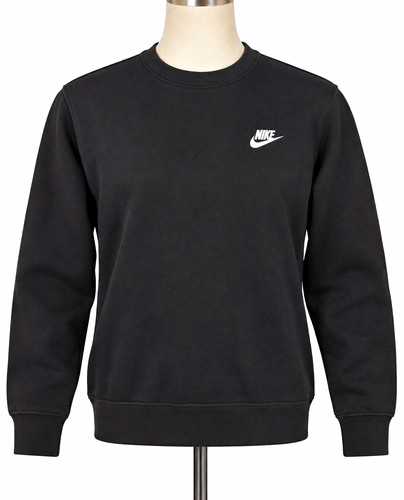 Nike black fleece crew - black,