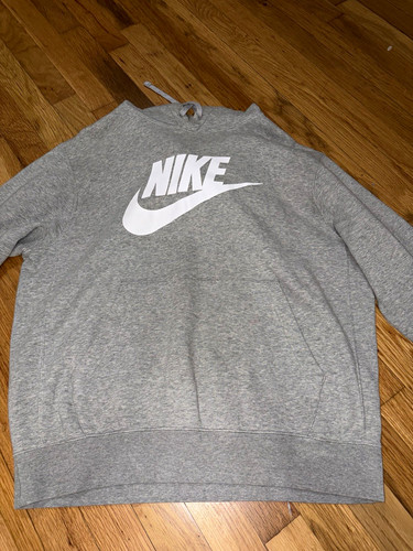 Nike men gray logo pullover - logo,