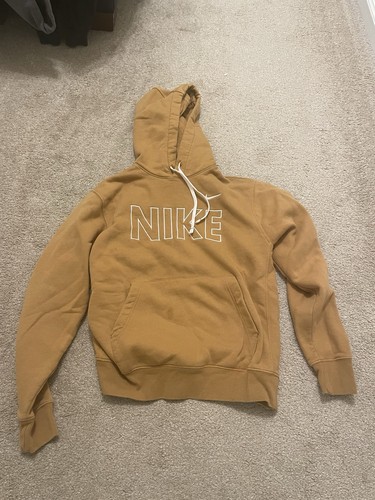 Nike men tan hoodie - hoodie, size