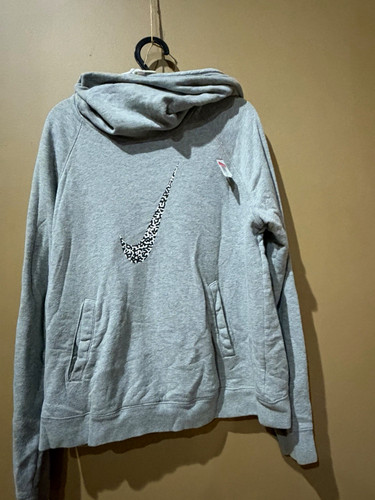 Nike gray pullover hoodie - nike, xl