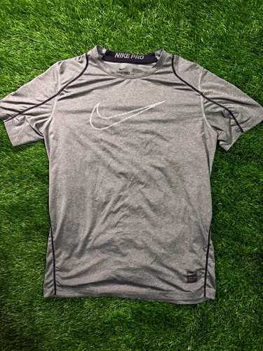 Nike pro gray fitted athletic - gray,